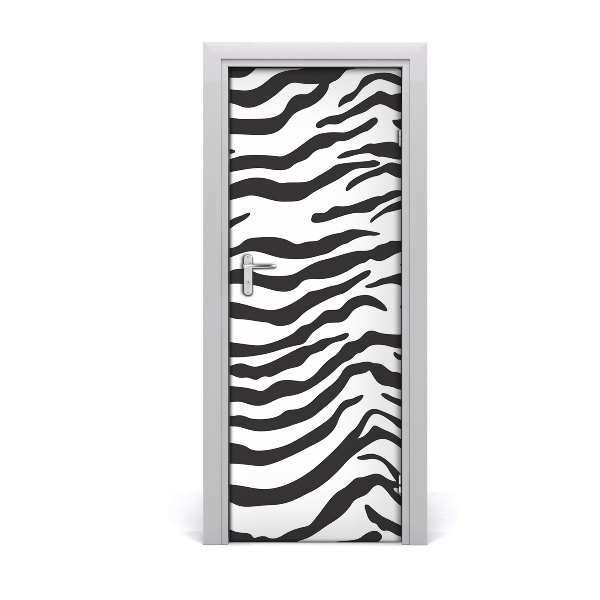 Door wallpaper For home zebra background