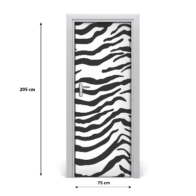 Door wallpaper For home zebra background