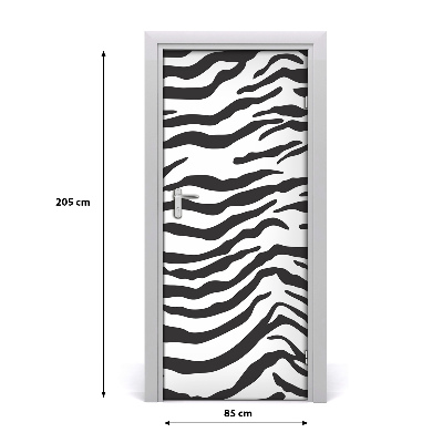 Door wallpaper For home zebra background