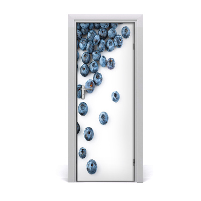 Self-adhesive door sticker Blueberries