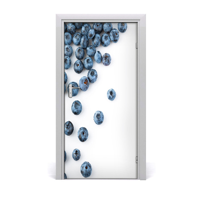 Self-adhesive door sticker Blueberries