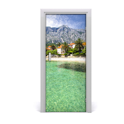 Door wallpaper Beach in croatia