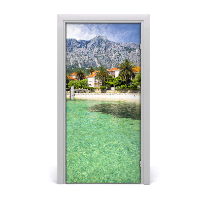 Door wallpaper Beach in croatia