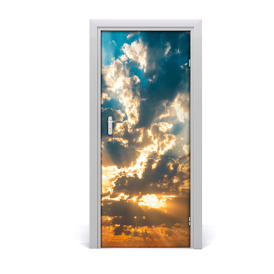 Door wallpaper Clouds in the sky