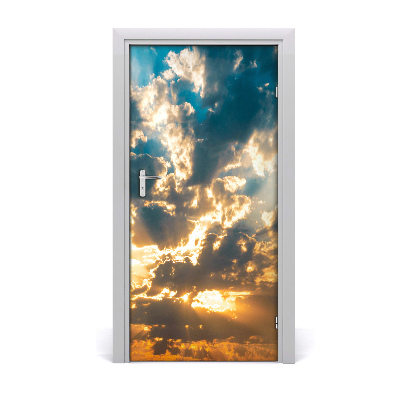 Door wallpaper Clouds in the sky