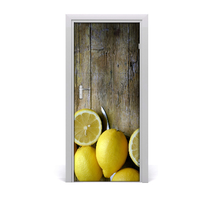 Self-adhesive door sticker Lemons