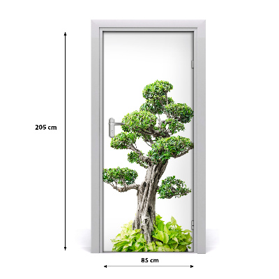 Self-adhesive door sticker Bonsai tree