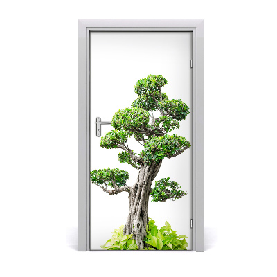 Self-adhesive door sticker Bonsai tree