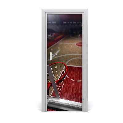 Self-adhesive door wallpaper Basketball playground