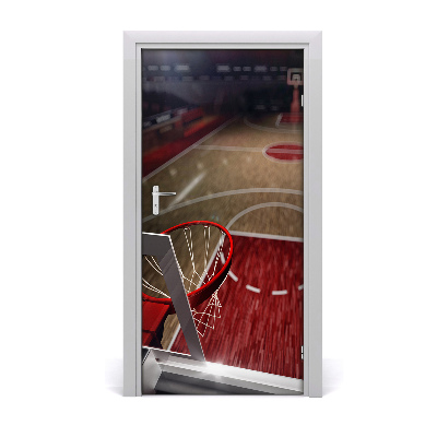 Self-adhesive door wallpaper Basketball playground