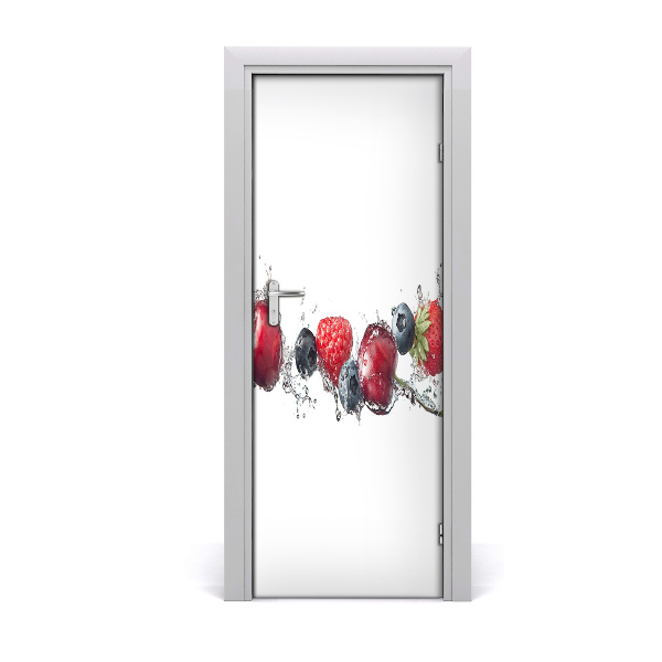 Self-adhesive door sticker Forest fruits