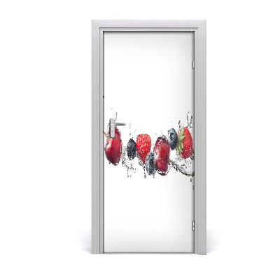 Self-adhesive door sticker Forest fruits