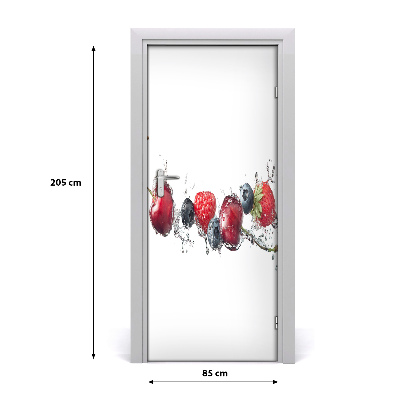 Self-adhesive door sticker Forest fruits