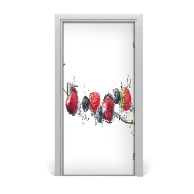 Self-adhesive door sticker Forest fruits