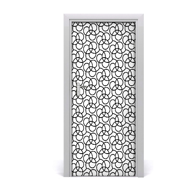 Door wallpaper Geometric background