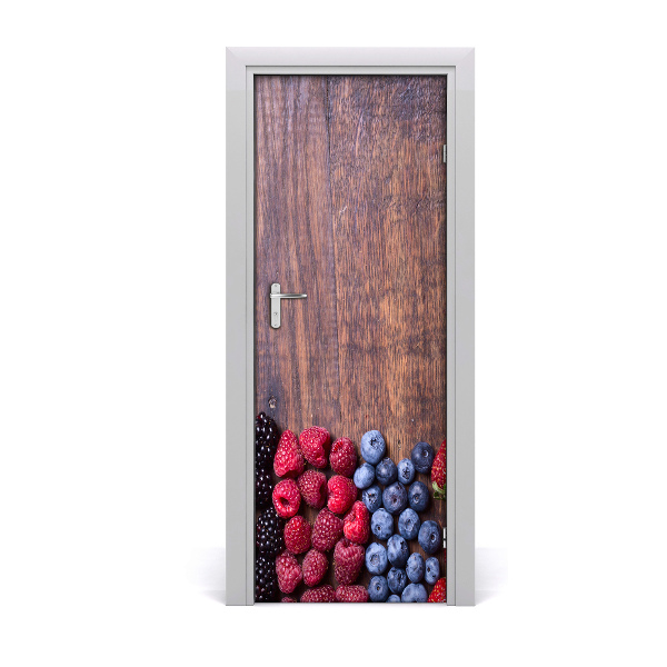 Self-adhesive door sticker Forest fruits