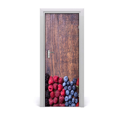 Self-adhesive door sticker Forest fruits