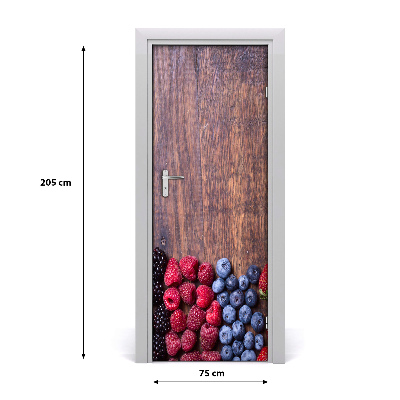 Self-adhesive door sticker Forest fruits