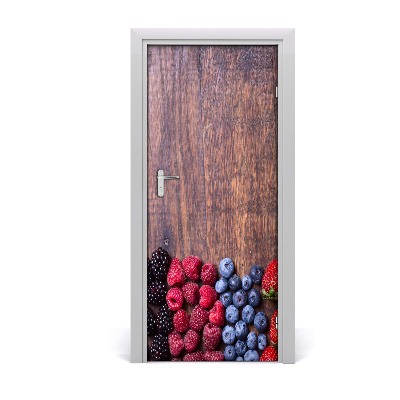 Self-adhesive door sticker Forest fruits