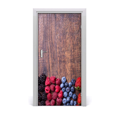 Self-adhesive door sticker Forest fruits