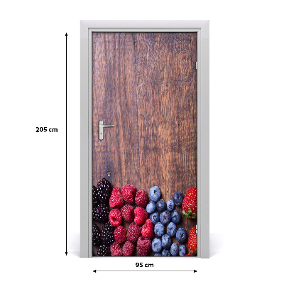 Self-adhesive door sticker Forest fruits