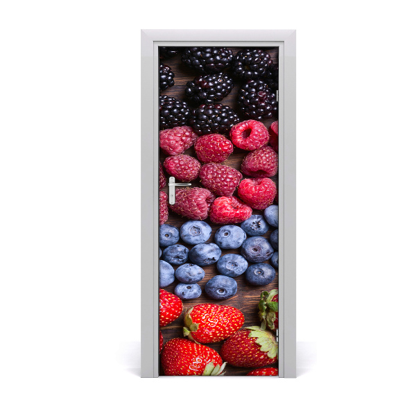 Self-adhesive door sticker Forest fruits