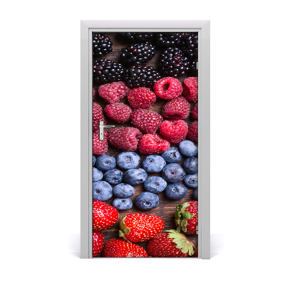 Self-adhesive door sticker Forest fruits