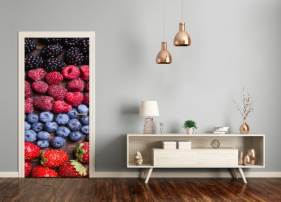 Self-adhesive door sticker Forest fruits