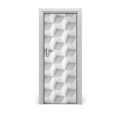 Self-adhesive door sticker 3d abstraction