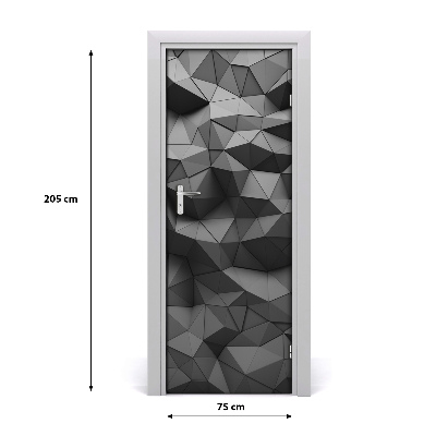 Self-adhesive door sticker 3d abstractions