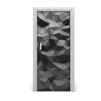 Self-adhesive door sticker 3d abstractions