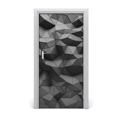 Self-adhesive door sticker 3d abstractions