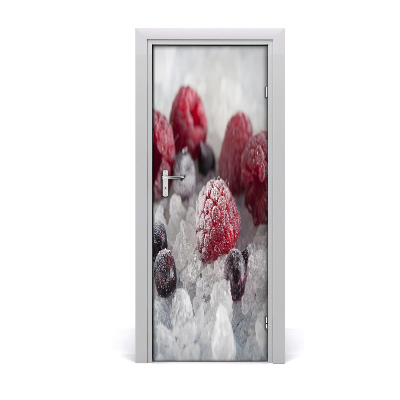 Self-adhesive door sticker Frozen fruits