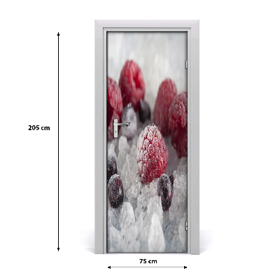 Self-adhesive door sticker Frozen fruits