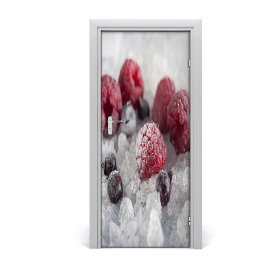 Self-adhesive door sticker Frozen fruits