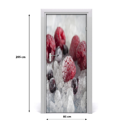 Self-adhesive door sticker Frozen fruits