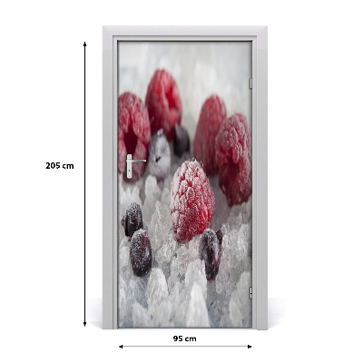 Self-adhesive door sticker Frozen fruits