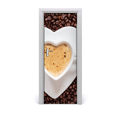 Self-adhesive door sticker Cup of coffee