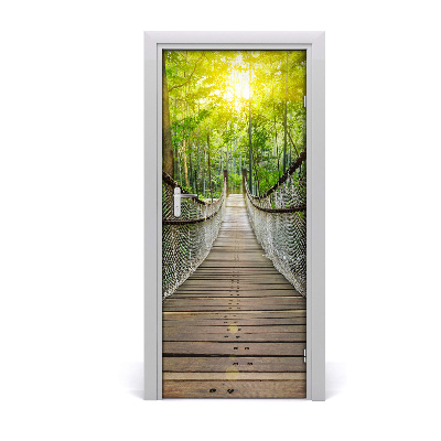 Door wallpaper Suspension bridge