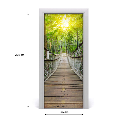 Door wallpaper Suspension bridge