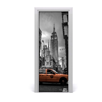 Self-adhesive door wallpaper New york