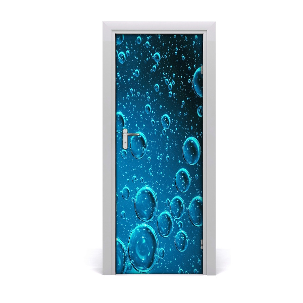 Door wallpaper Bubbles under water