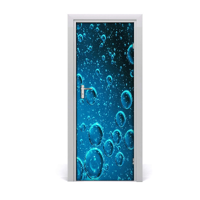 Door wallpaper Bubbles under water