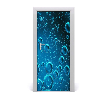 Door wallpaper Bubbles under water