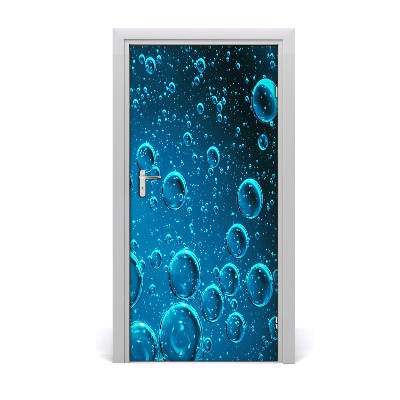 Door wallpaper Bubbles under water