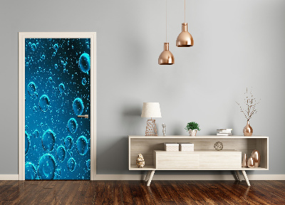 Door wallpaper Bubbles under water