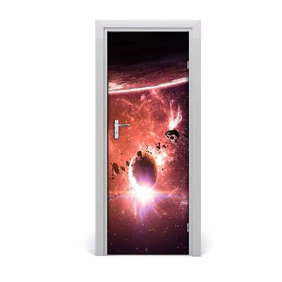 Self-adhesive door wallpaper Galaxy