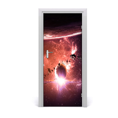 Self-adhesive door wallpaper Galaxy