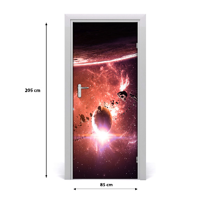 Self-adhesive door wallpaper Galaxy