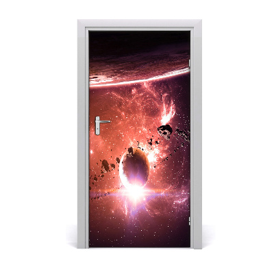 Self-adhesive door wallpaper Galaxy